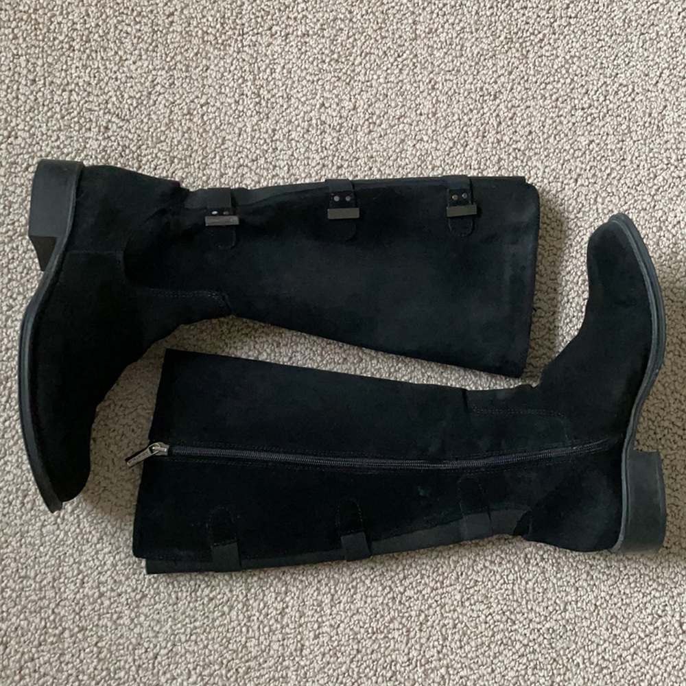 Aquatalia Unicorn Suede Riding Boots Size 8